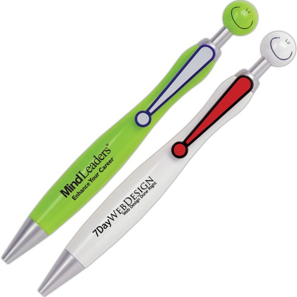 Smiley Face Fun Pens, Custom Printed With Your Logo!