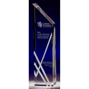 Custom Printed Perceptions Vertical Crystal Awards