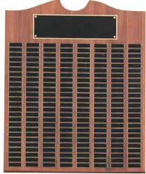 American Walnut Perpetual Plaques, Personalized With Your Logo!