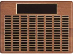 American Walnut Perpetual Plaques, Custom Printed With Your Logo!