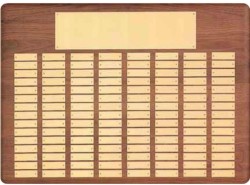 American Walnut Perpetual Plaques, Custom Made With Your Logo!