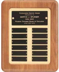 American Walnut Perpetual Plaques, Custom Designed With Your Logo!