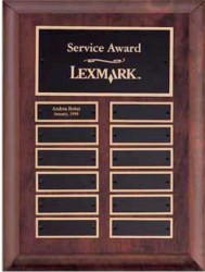 Custom Printed Cherry Finish Perpetual Plaque