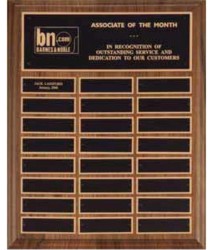 American Walnut Perpetual Plaques, Customized With Your Logo!