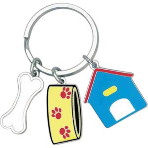 Custom Printed Pet Key Chain Charms