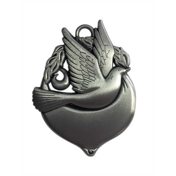 Pewter Bird Ornaments, Custom Imprinted With Your Logo!