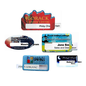 Photo Quality Name Badges, Custom Printed With Your Logo!