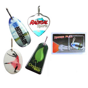 Photo Quality Single Sided Zipper Pulls, Custom Printed With Your Logo!