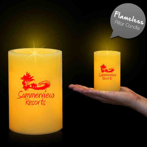 Pillar LED Candles, Custom Printed With Your Logo!