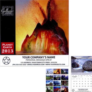 Planet Earth Wall Calendars, Personalized With Your Logo!