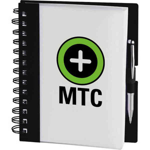 Plastic Covered Journals, Custom Printed With Your Logo!