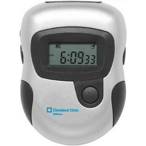 Plastic Pedometer Stopwatches, Custom Printed With Your Logo!