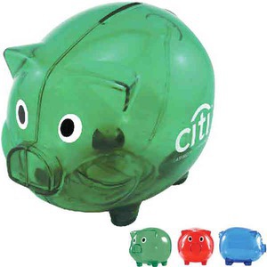 Plastic Piggy Banks, Personalized With Your Logo!