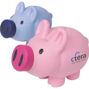Plastic Piggy Banks, Personalized With Your Logo!