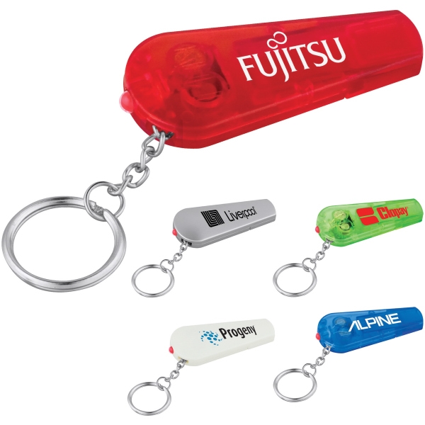 Whistles with Keylights, Custom Printed With Your Logo!