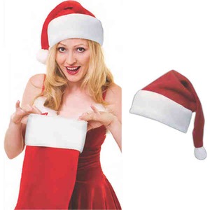 Polar Fleece Santa Hats, Custom Printed With Your Logo!