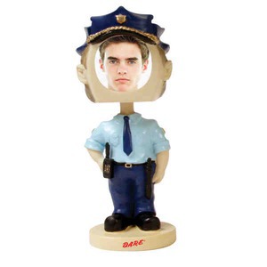 Policeman Bobble Heads, Custom Printed With Your Logo!