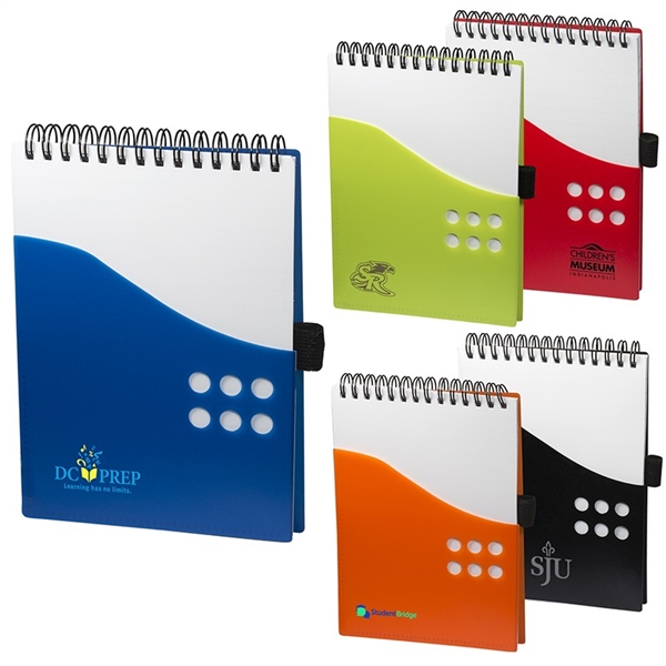 Orange Swanky Note Pads, Custom Printed With Your Logo!