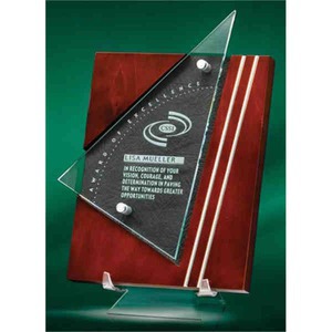 Custom Printed Premiera Plaque Unique Crystal Awards