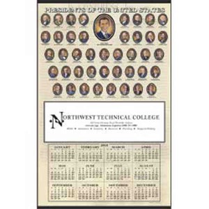 Custom Printed Presidents Hanger 12 Month Commercial Calendars