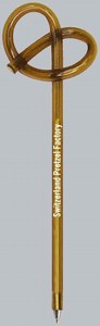 Pretzel Bent Shaped Pens, Custom Printed With Your Logo!