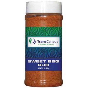 Private Label Sweet Barbeque Spices Seasonings and Rubs in Plastic Pint Jars, Custom Printed With Your Logo!