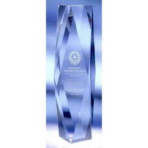 Custom Printed Prizma Vertical Crystal Awards