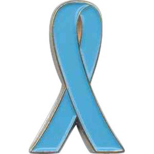 Prostate Cancer Awareness Ribbon Pins, Custom Imprinted With Your Logo!