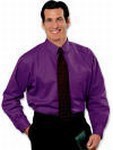 Custom Printed Blue Generation Men's Purple Twill Shirts