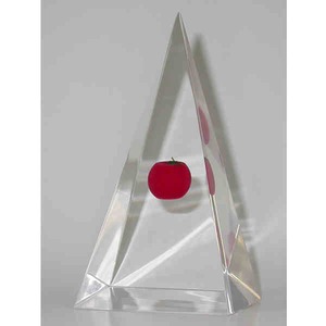 Pyramid Shaped Acrylic Embedments, Custom Made With Your Logo!