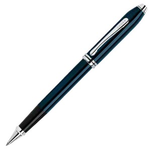 Quartz Blue Lacquer Townsend Cross Pens, Custom Printed With Your Logo!