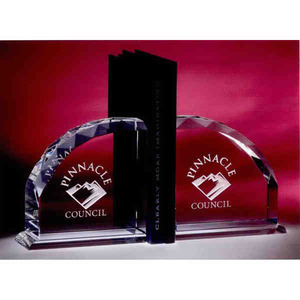 Radii Bookend Crystal Gifts, Custom Imprinted With Your Logo!