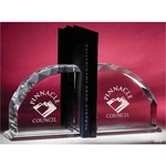 Custom Printed Bookend Crystal Gifts