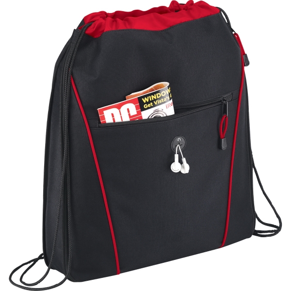 Pull Strap Closure Drawstring Backpacks, Custom Printed With Your Logo!