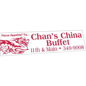 Custom Imprinted Rectangle Shaped Bumper Stickers