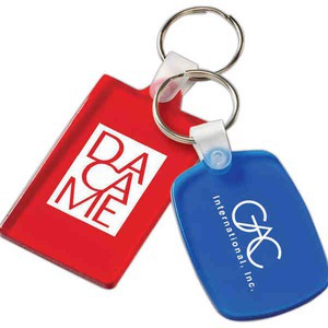 Rectangle Shaped Key Tags, Custom Printed With Your Logo!