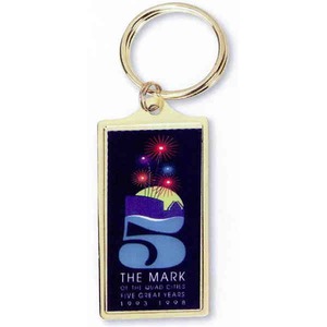 Rectangle Shaped Key Tags, Custom Printed With Your Logo!