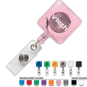 Rectangular Retractable Badge Holders, Custom Imprinted With Your Logo!