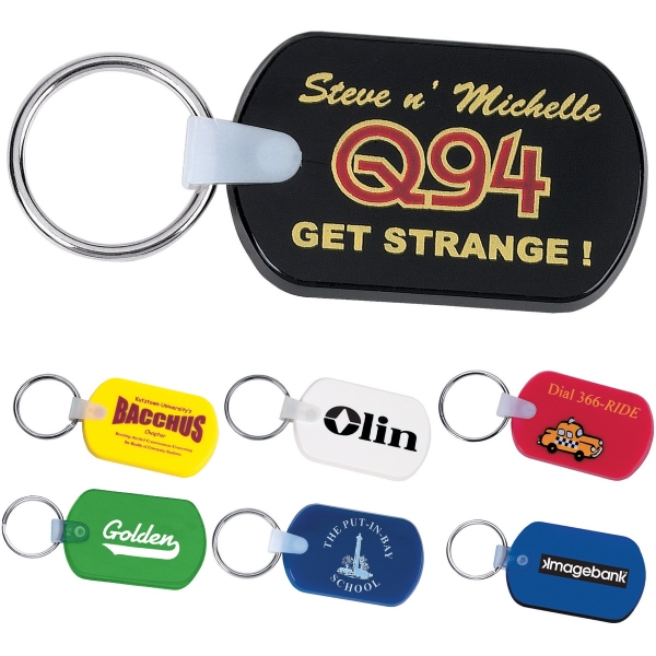 1 Day Service Metal Rope Key Tags, Custom Imprinted With Your Logo!