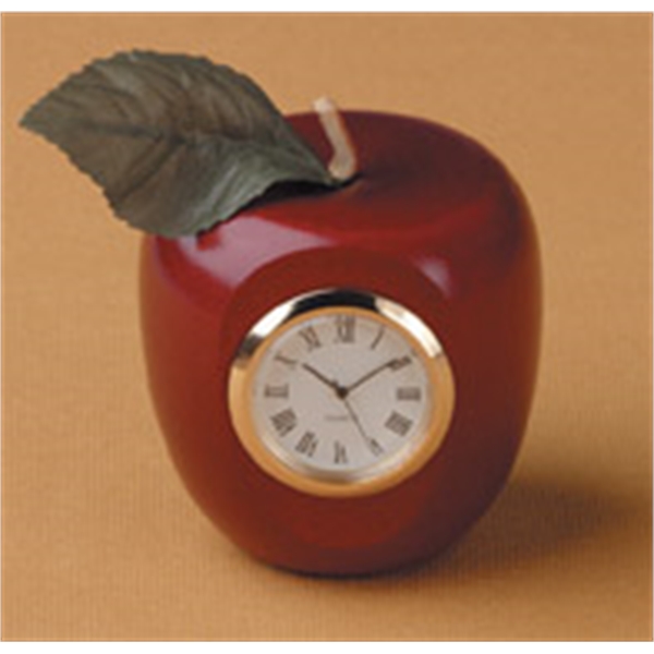 Apple Shaped Clocks, Customized With Your Logo!