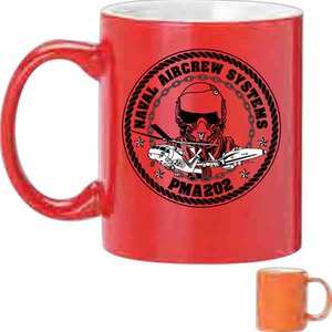 Red Color Mugs, Custom Printed With Your Logo!