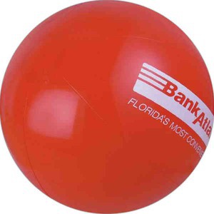 Red Solid Color Beach Balls, Custom Decorated With Your Logo!