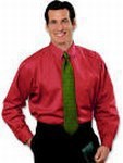 Custom Printed Blue Generation Men's Red Twill Shirts