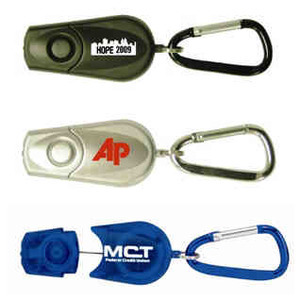 Retractable Carabiner Keychain LED Lights, Custom Imprinted With Your Logo!