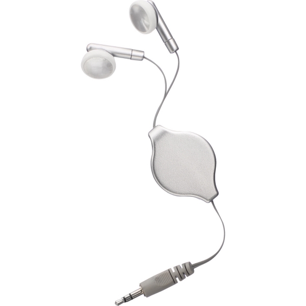 1 Day Service Retractable Earbuds, Customized With Your Logo!