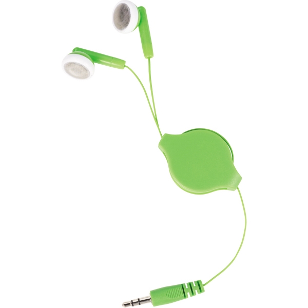 Retractable Earbuds, Custom Printed With Your Logo!