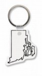 Custom Printed Rhode Island State Shaped Key Tags