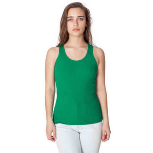American Apparel 2x1 Rib Boy Beater Tank Tops For Women, Custom Imprinted With Your Logo!