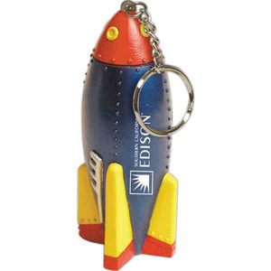 Rocket Shaped Key Rings, Custom Made With Your Logo!