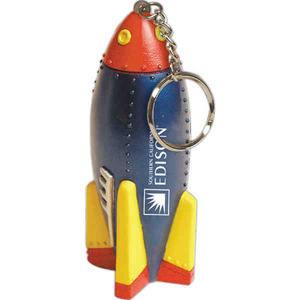 Rocket Shaped Key Rings, Custom Made With Your Logo!
